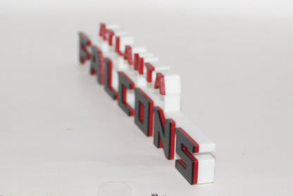 Atlanta Falcons, NFL 3D printed Logo, Sign, Wall, Desk, Fridge, Shelf Art