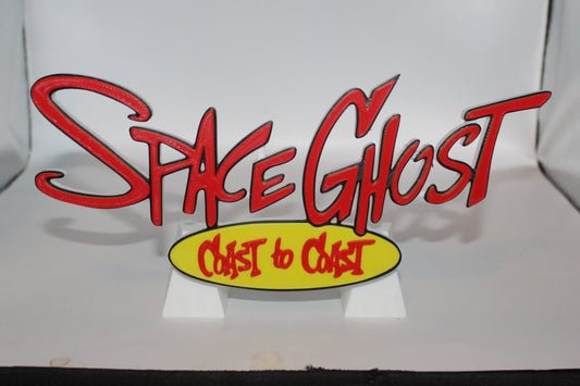 Space Ghost Coast to Coast 3D printed Logo Sign Wall Desk Shelf Art