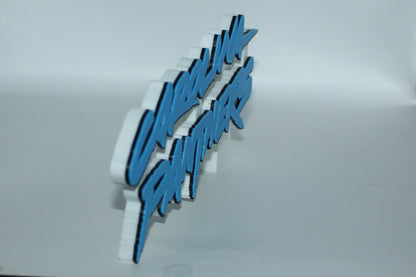 Carolina Panthers, NFL 3D printed Logo, Sign, Wall, Desk, Fridge, Shelf Art