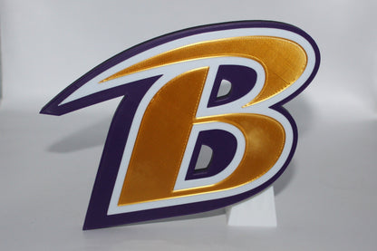 Baltimore Ravens, National Football League 3D printed Logo Sign Wall Desk Shelf Art