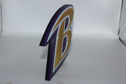 Baltimore Ravens, National Football League 3D printed Logo Sign Wall Desk Shelf Art