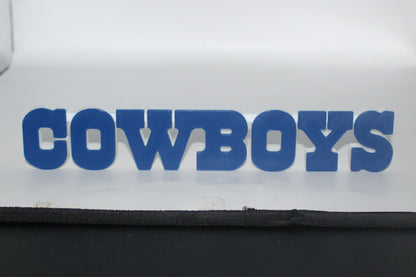Dallas Cowboys, NFL 3D printed Logo, Sign, Wall, Desk, Fridge, Shelf Art