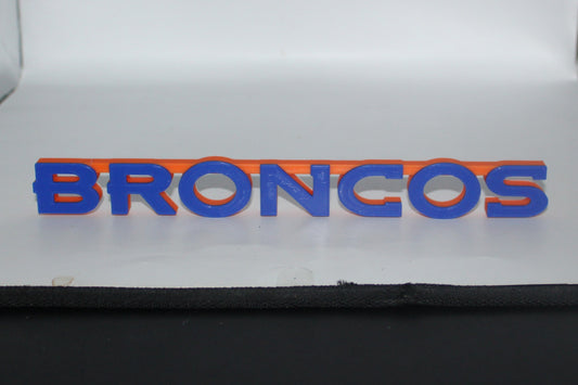 Denver Broncos, Broncos 3D printed Logo Sign Wall Desk Shelf Art