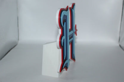 Houston Texans, NFL 3D printed Logo, Sign, Wall, Desk, Fridge, Shelf Art