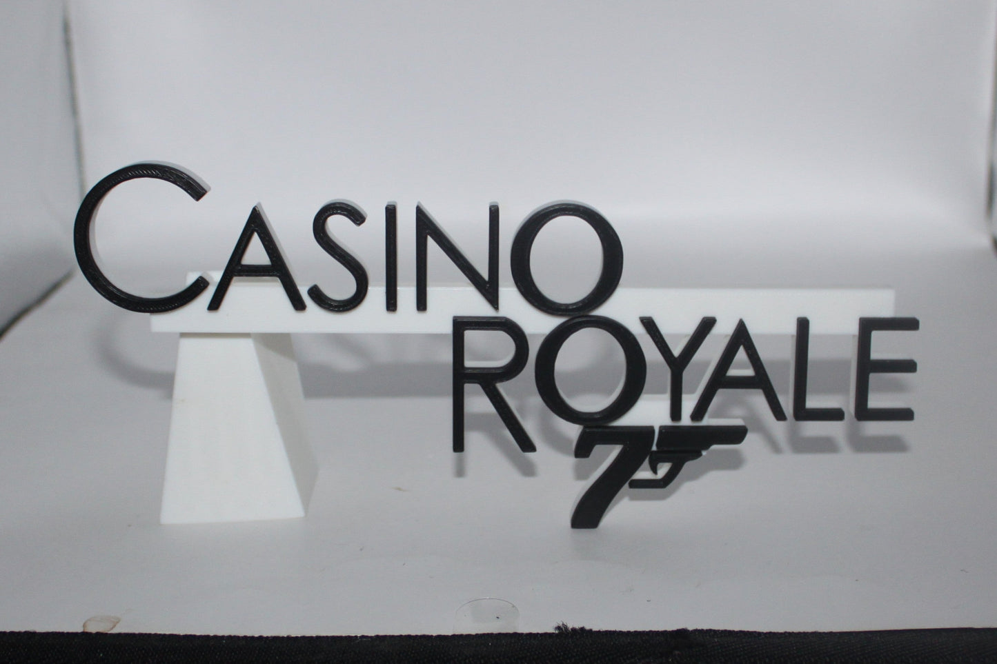 007 Bond Casino Royale James Bond 3D printed Logo Sign Wall Desk Shelf Art