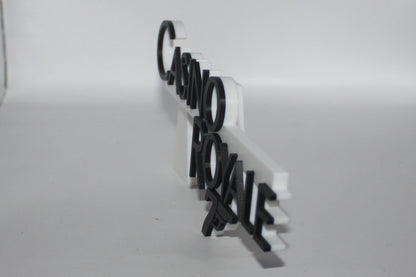 007 Bond Casino Royale James Bond 3D printed Logo Sign Wall Desk Shelf Art