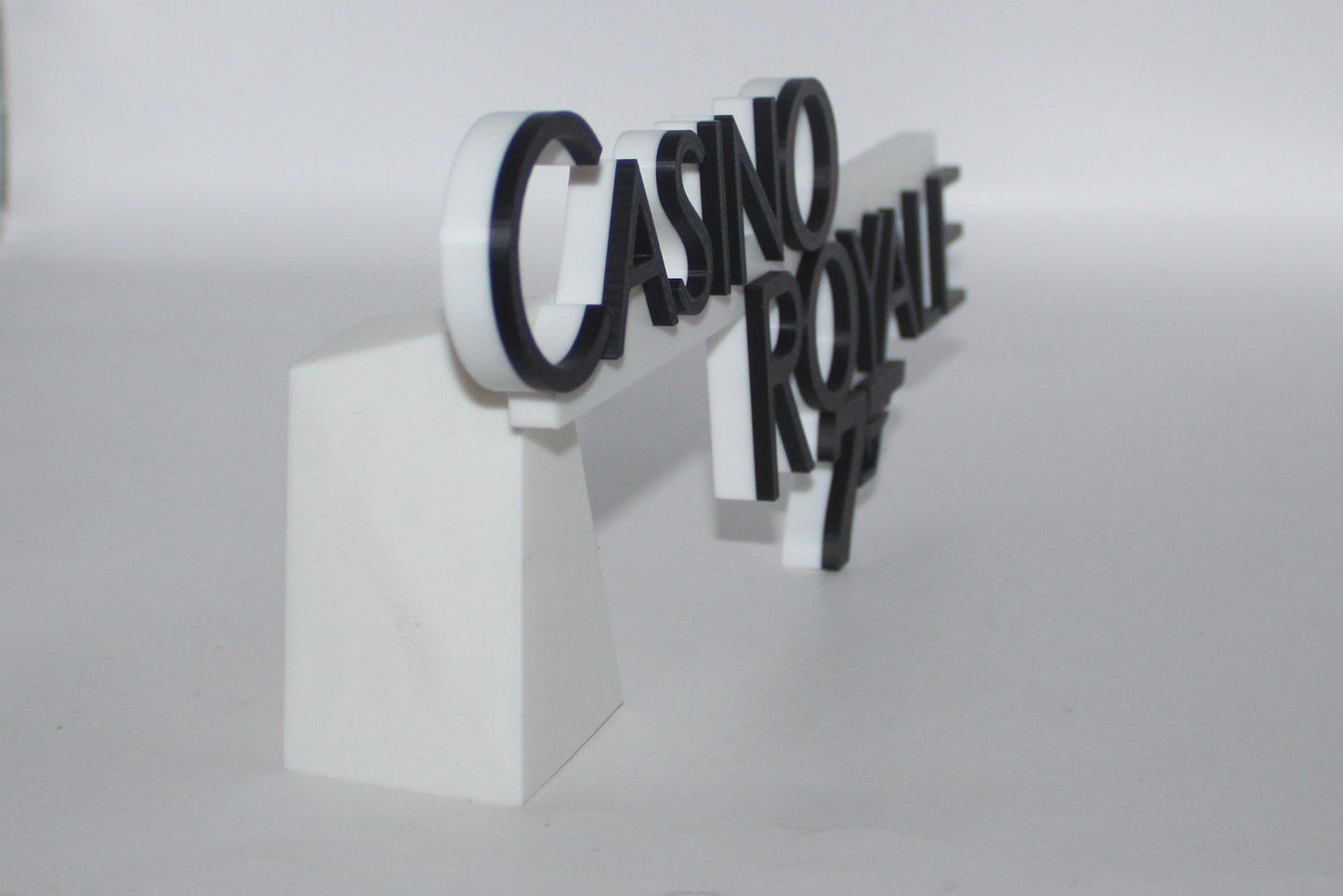 007 Bond Casino Royale James Bond 3D printed Logo Sign Wall Desk Shelf Art