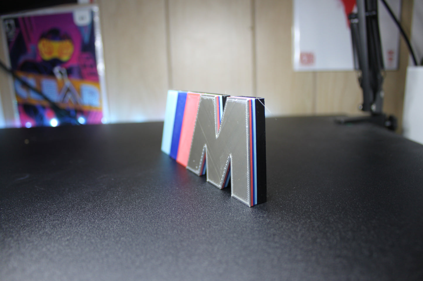 BMW M Series 3D printed Logo Sign Wall Desk Shelf Art