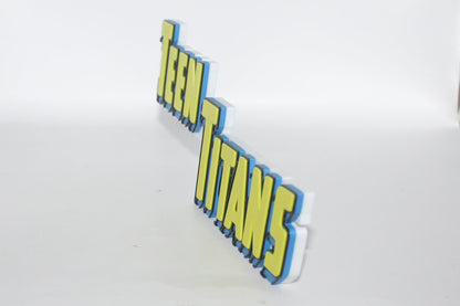 Teen Titans 3D printed Logo Sign Wall Desk Shelf Art