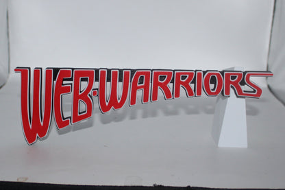 Web-Warriors 3D printed Logo Sign Wall Desk Shelf Art