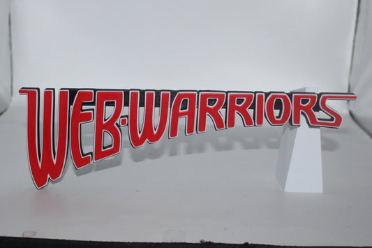 Web-Warriors 3D printed Logo Sign Wall Desk Shelf Art