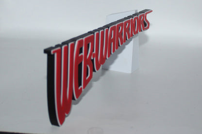 Web-Warriors 3D printed Logo Sign Wall Desk Shelf Art