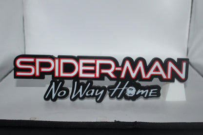Spider-Man No Way Home, 3D printed Logo Sign Wall Desk Shelf Art