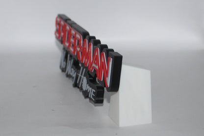 Spider-Man No Way Home, 3D printed Logo Sign Wall Desk Shelf Art