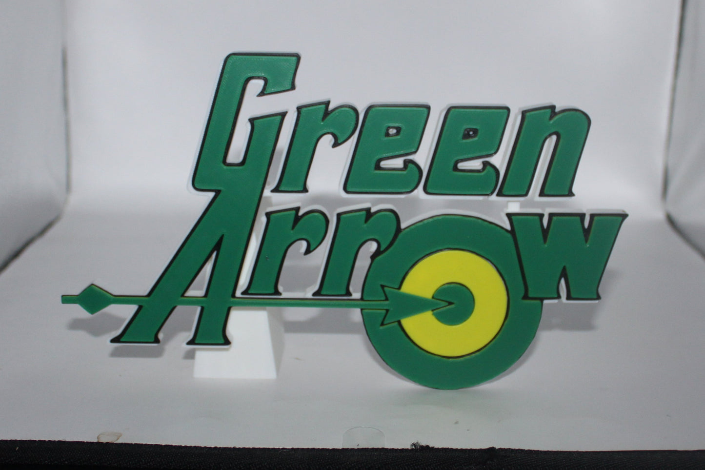 Green Arrow 3D printed Logo Sign Wall Desk Shelf Art