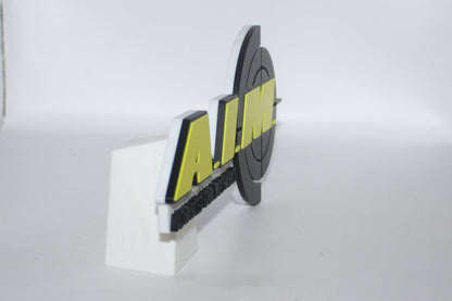A.I.M. Advanced Idea Mechanics 3D printed Logo Sign Wall Desk Shelf Art