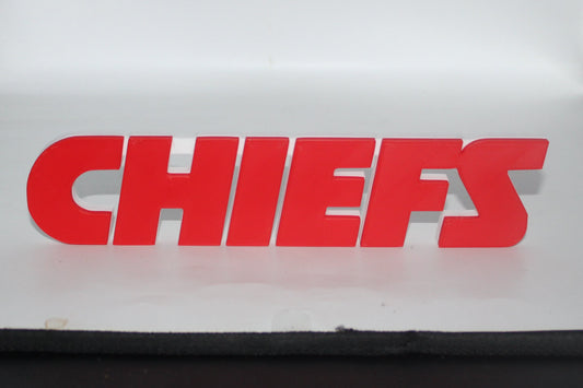 Kansas City Chiefs, Chiefs 3D printed Logo Sign Wall Desk Shelf Art