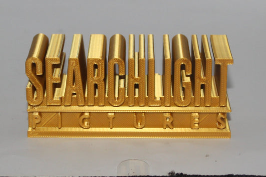 Searchlight Pictures 3D printed Logo Sign Wall Desk Shelf Art