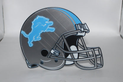 Detroit Lions, Lions 3D printed Logo Sign Wall Desk Shelf Art