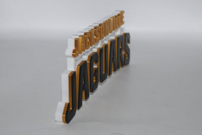 Jacksonville Jaguars, NFL 3D printed Logo, Sign, Wall, Desk, Fridge, Shelf Art