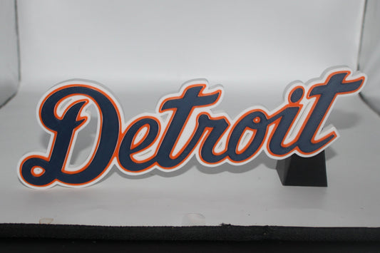 Detroit Tigers 3D printed Logo Sign Wall Desk Shelf Art