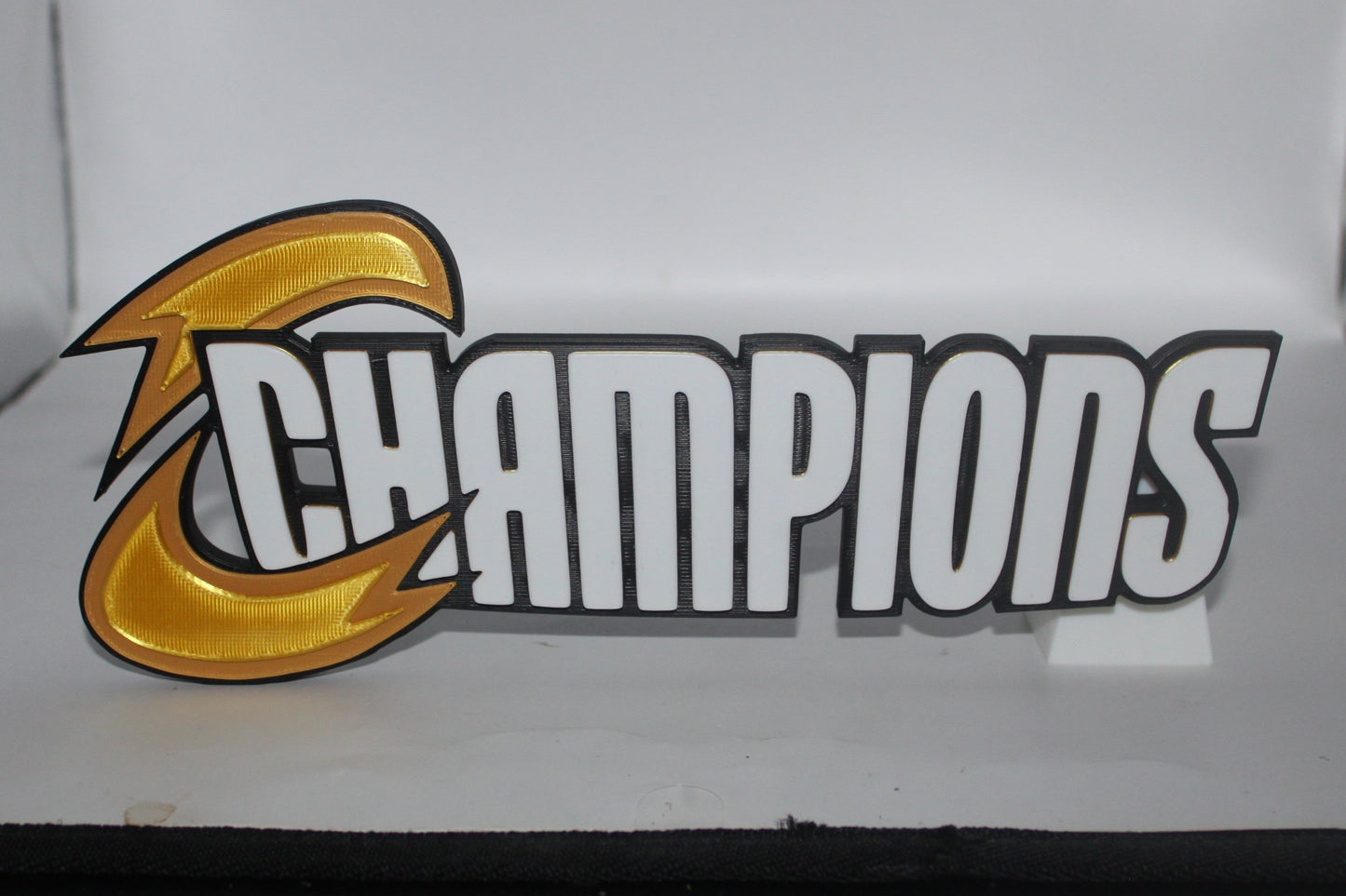 Champions 3D printed Logo Sign Wall Desk Shelf Art