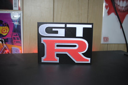 Nissan GTR 3D printed Logo Sign Wall Desk Shelf Art
