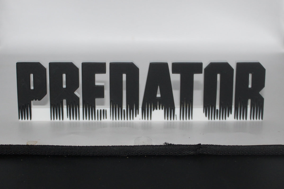 Predator Sign Triangle Predator 3D printed Logo Sign Wall Desk Shelf Art – WindyCity3D