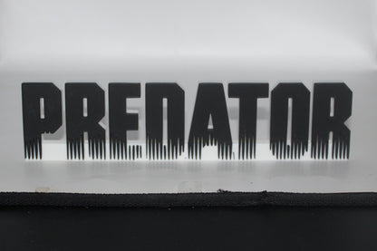 Predator 3D printed Logo Sign Wall Desk Shelf Art
