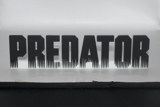 Predator 3D printed Logo Sign Wall Desk Shelf Art