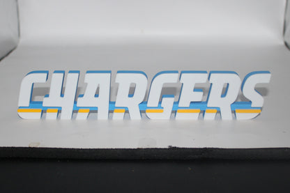 Los Angeles Chargers 3D printed Logo Sign Wall Desk Shelf Art