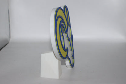 Los Angeles Rams 3D printed Logo Sign Wall Desk Shelf Art