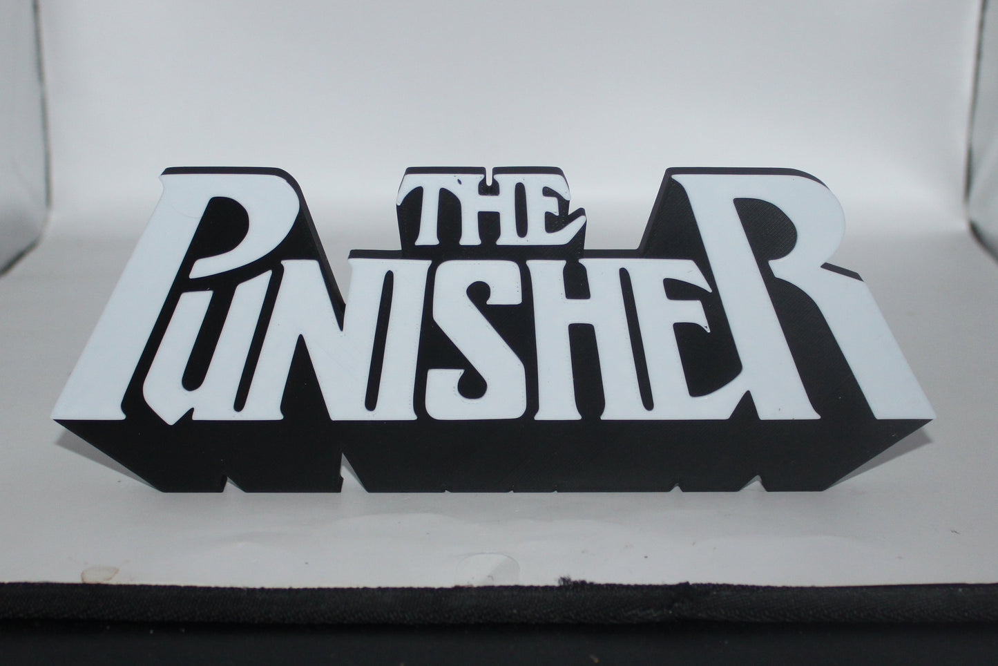 Punisher 3D printed Logo Sign Wall Desk Shelf Art