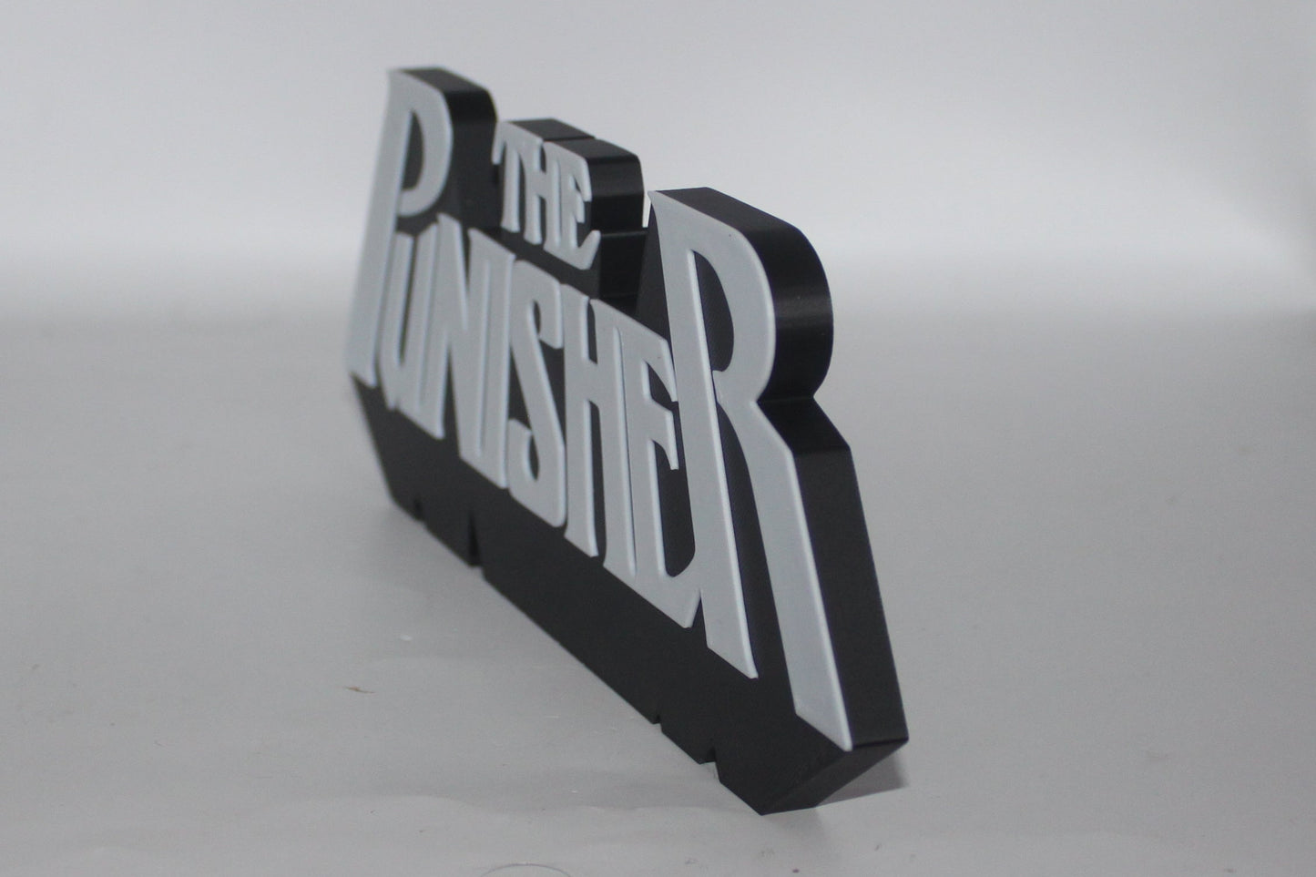 Punisher 3D printed Logo Sign Wall Desk Shelf Art