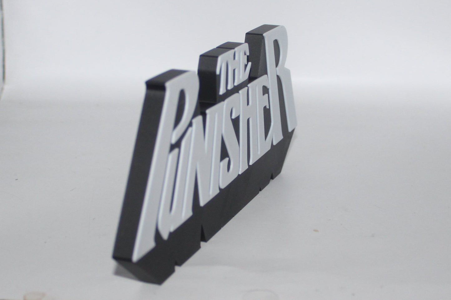 Punisher 3D printed Logo Sign Wall Desk Shelf Art