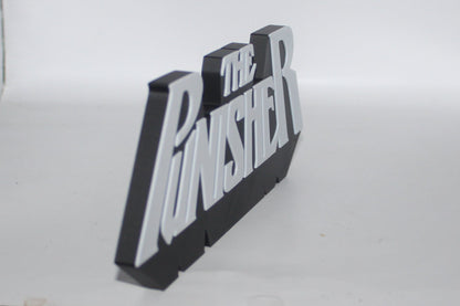 Punisher 3D printed Logo Sign Wall Desk Shelf Art