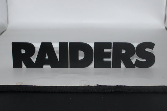 Oakland Raiders 3D printed Logo, Sign, Wall, Desk, Fridge, Shelf Art