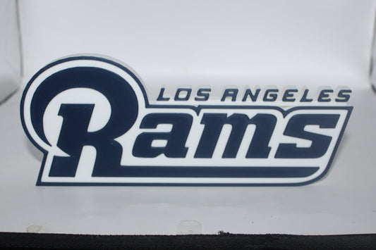 Los Angeles Rams 3D printed Logo Sign Wall Desk Shelf Art