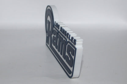 Los Angeles Rams 3D printed Logo Sign Wall Desk Shelf Art