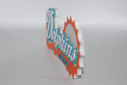 Miami Dolphins 3D printed Logo Sign Wall Desk Shelf Art