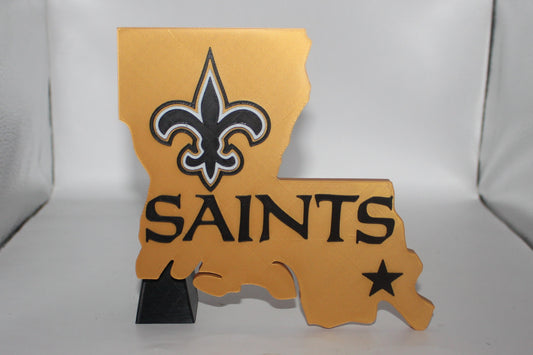 New Orleans Saints 3D printed Logo Sign Wall Desk Shelf Art
