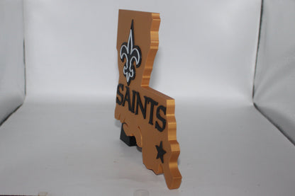 New Orleans Saints 3D printed Logo Sign Wall Desk Shelf Art