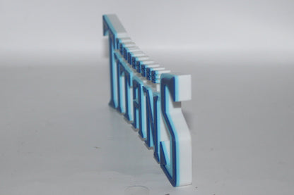 Tennessee Titans 3D printed Logo Sign Wall Desk Shelf Art