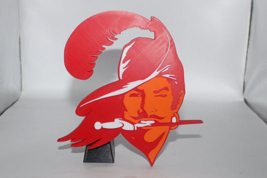 Tampa Bay Buccaneers 3D printed Logo, Sign, Wall, Desk, Fridge, Shelf Art