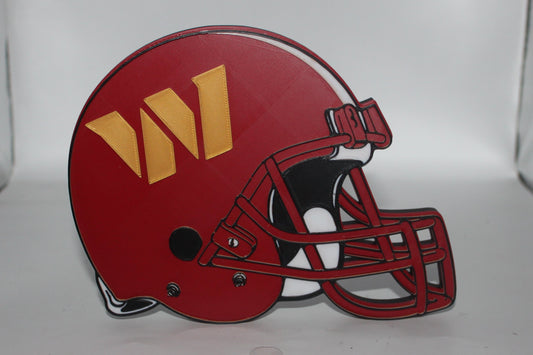 Washington Commanders 3D printed Logo, Sign, Wall, Desk, Fridge, Shelf Art