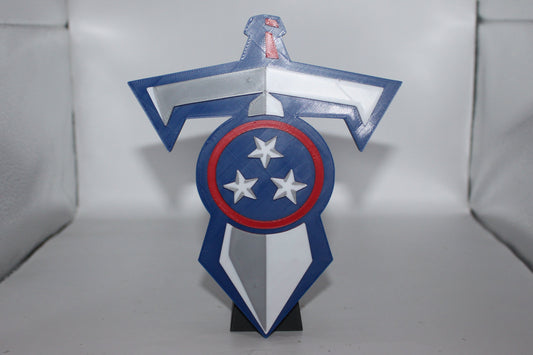 Tennessee Titans National Football League 3D printed Logo Sign Wall Desk Shelf Art