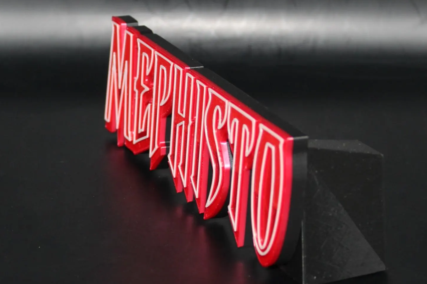 Mephisto 3D printed Logo Sign Wall Desk Shelf Art