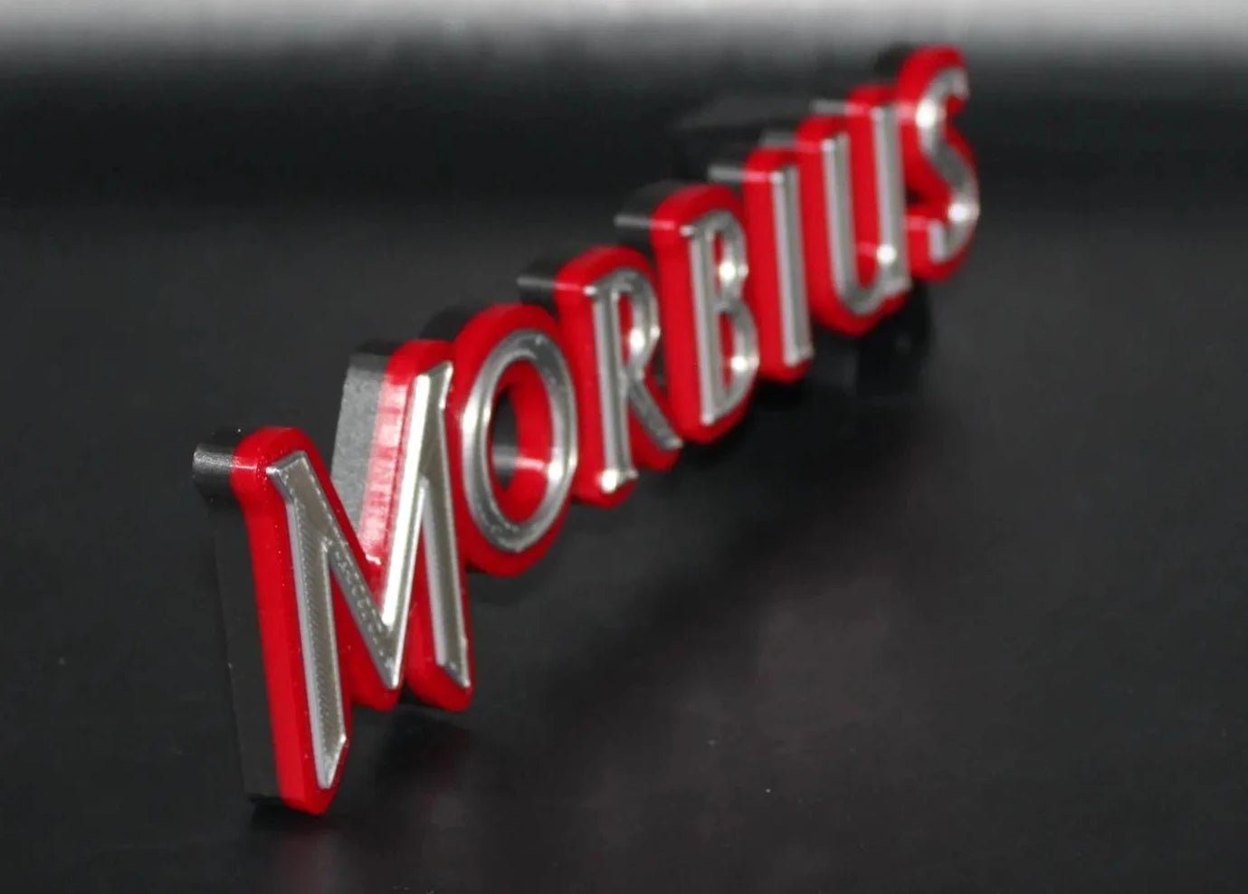 Morbius 3D printed Logo Sign Wall Desk Shelf Art