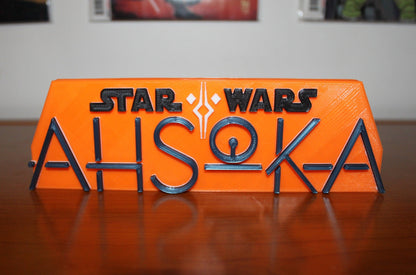 Ahsoka 3D printed Logo Sign Wall Desk Shelf Art