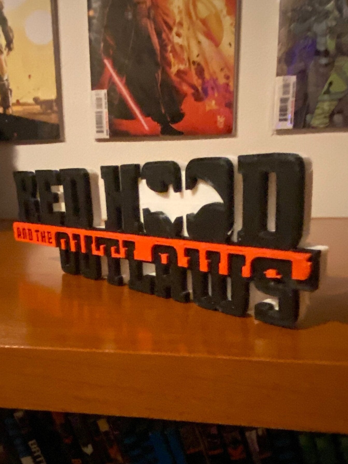 Red Hood and the Outlaws 3D printed Comic Logo Art